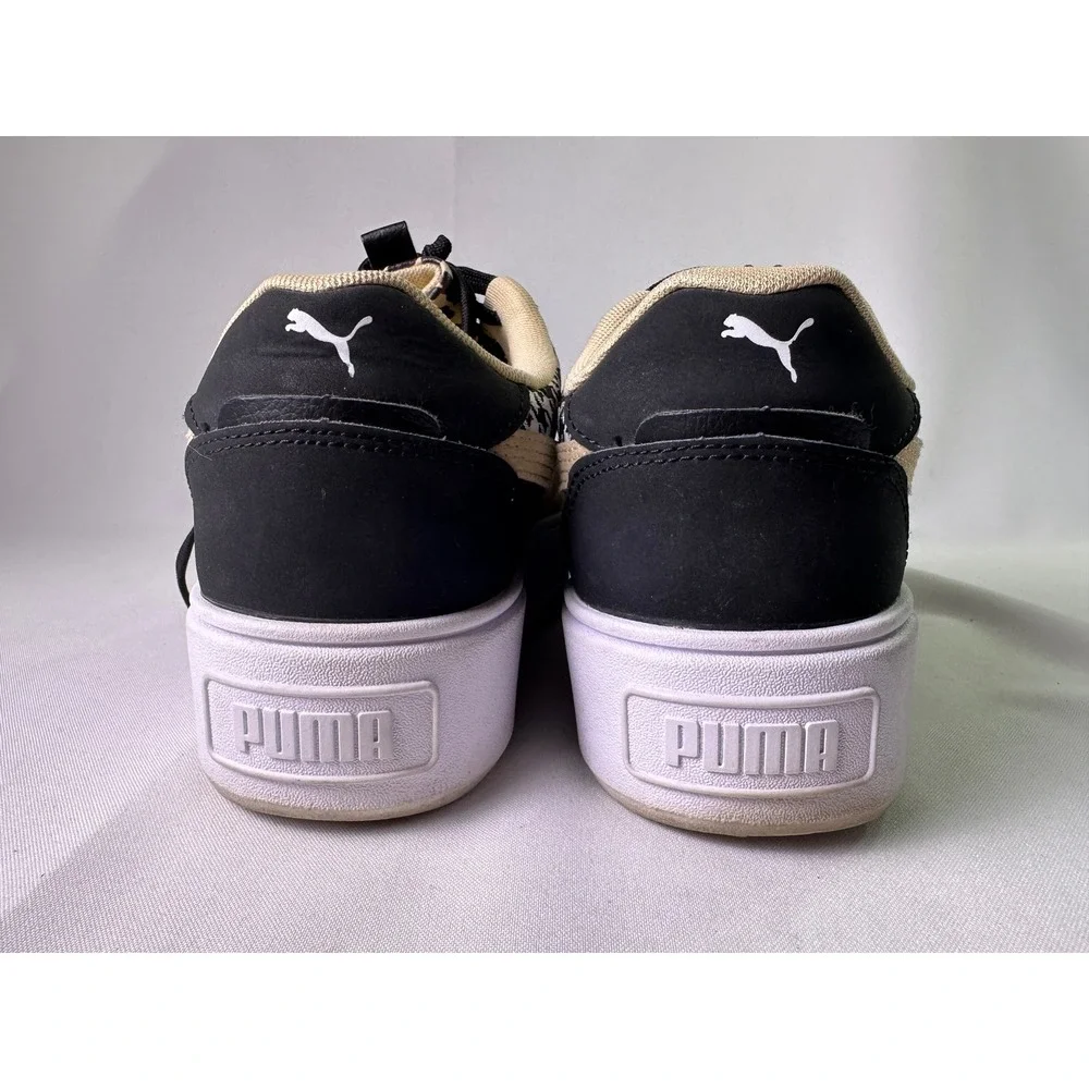 PUMA Cali Dream Women's Size 8.5 Wild Child Leopard Print Chunky Platform‎ Shoes